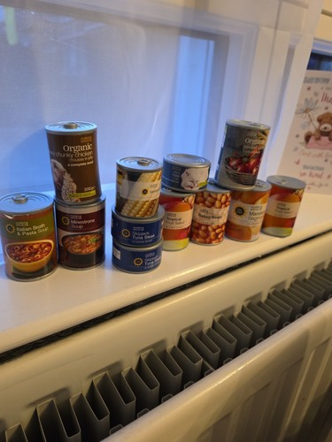 Elc vintage playfood cans - elc,