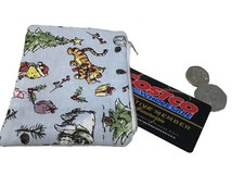 Fabric  coin purse, pouch, Card Holder,Winnie Pooh Bear,Tigger,Eeyore,,Xmas Gift
