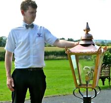 USED Ex-Display 87cm Large Copper Victorian Replacement Lamp Post Top Lantern
