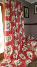 Superb Large Vintage Colefax & Fowler  Interlined Pair Curtains & Single Curtain