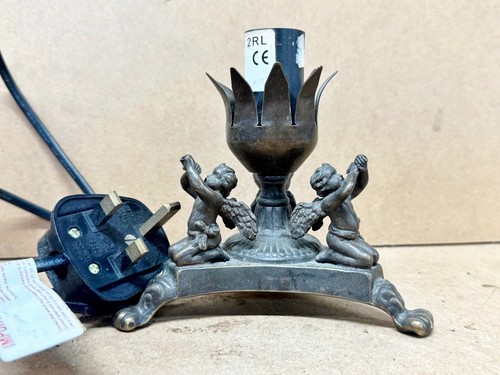 Vintage lamp base cherub putti - lamp,