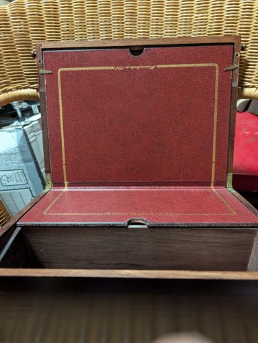 Vintage wooden writing slope - wooden,