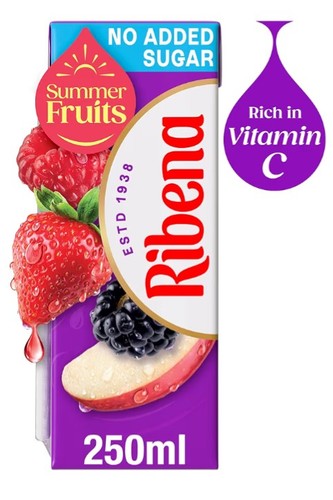 Ribena summer fruit juice - ribena,