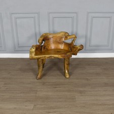 Hand Carved  Chair from the