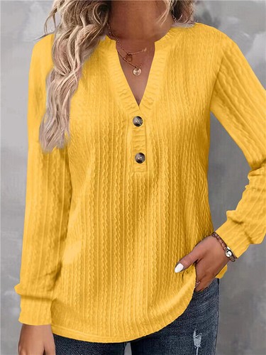 Ladies jumper top - v, neck
