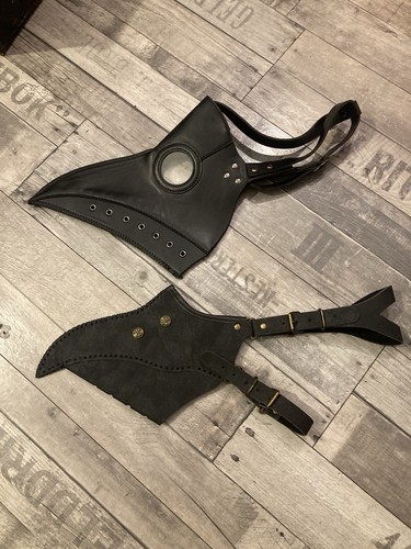 Black plague doctor mask - x,