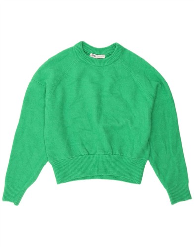 Zara womens crop crew - crew, neck