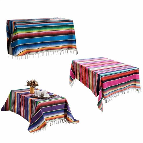 Mexican woven tablecloth - mexican, with