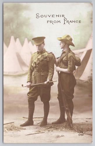 Rppc ww1 souvenir - souvenir, france