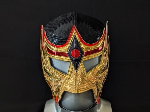 Gold wrestling mask luchador - wrestling,