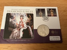 Queen Elizabeth II Diamond Jubilee Lifetime of Service £5 Coin Cover PNC No21201