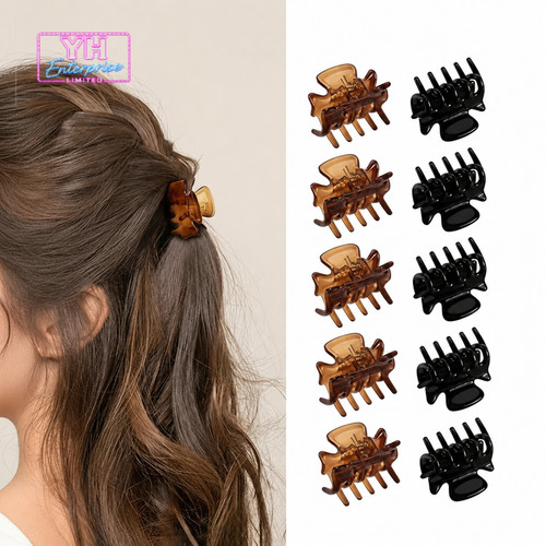 12pcs mini hair claw - hair, clips