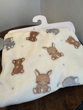 primark soft baby throw cream/