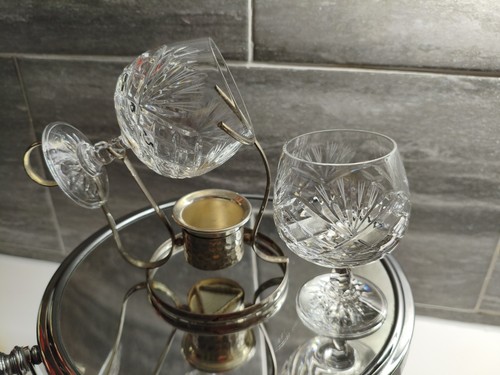 Vintage crystal brandy glass - crystal,