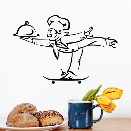 Wall art stickers chef home - wall,
