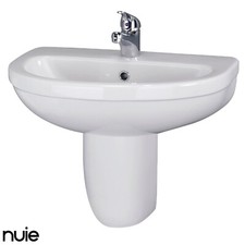 Wall mounted 555mm basin - 555mm, &