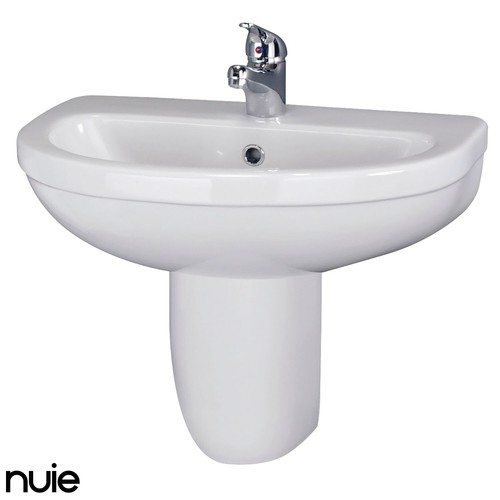 Wall mounted 555mm basin - mounted,