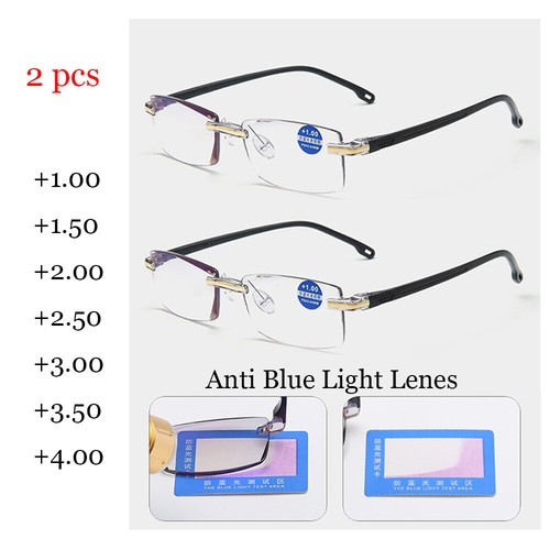 Rimless reading glasses - rimless,
