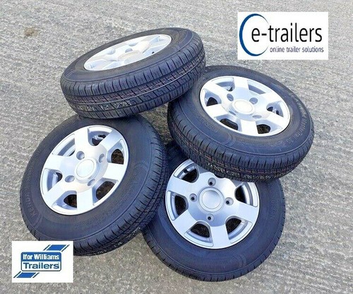 165x13 trailer tyres - on, alloy