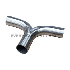 Exhaust Y-Piece Tee Piece 35mm Stainless Steel T304 Mandrel Bend Custom Pipe