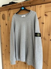 MENS GREY FLEECE STONE ISLAND SWEATER  XXL