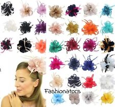 Flower Hair Clip Feathers