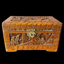 Vintage Hand-Carved Camphor
