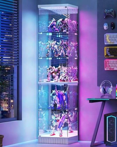 Tall display cabinet with - cabinet,