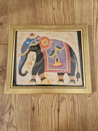 Framed with glass batik - of, an
