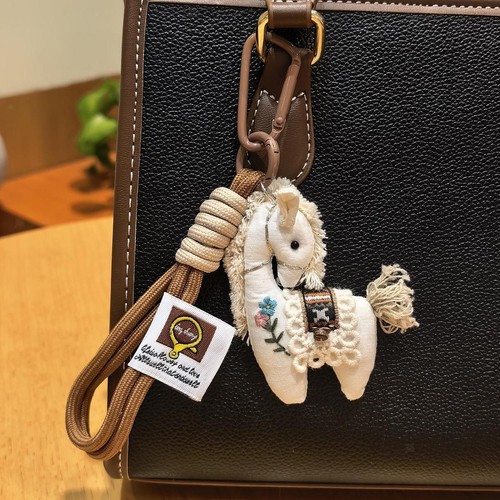 Horse keychain embroidered - horse,