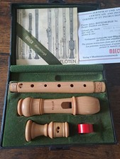 Boosey & Hawkes Moeck Wooden Descant Recorder With Original Case And Certificate
