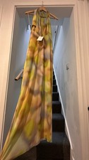 Zara Yellow/ Multi Halter Long