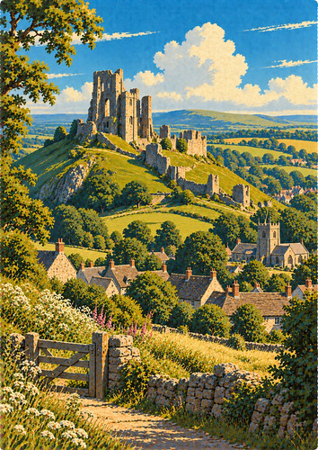 Corfe castle dorset - 65.,
