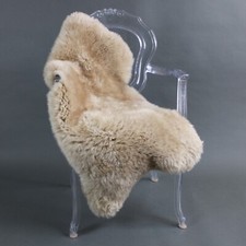 NEW Beige Genuine Best British Sheepskin Rug