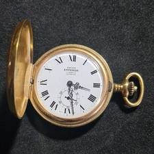 Vintage full hunter Emperor 17 jewels INCABLOC Swiss Pocket Watch W/O ref4285