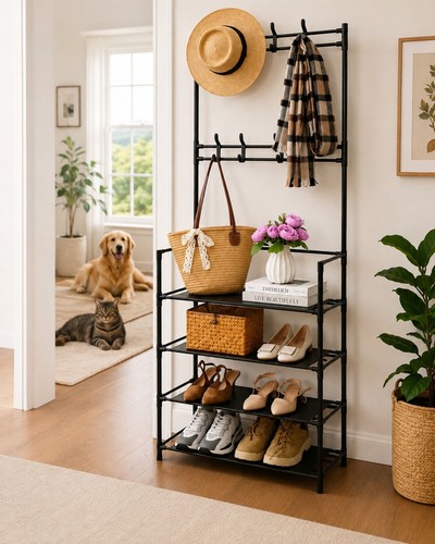 Hat and coat - and,