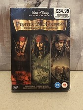 Walt Disney Pirate of The Caribbean 3 Movie Collection DVD Box Set- New & Sealed