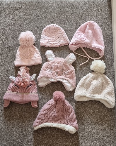 Winter hats pink - 7,