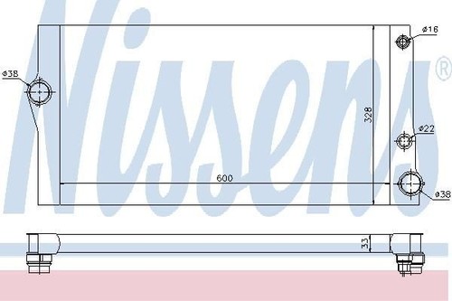 Nissens radiator for - radiator, bmw