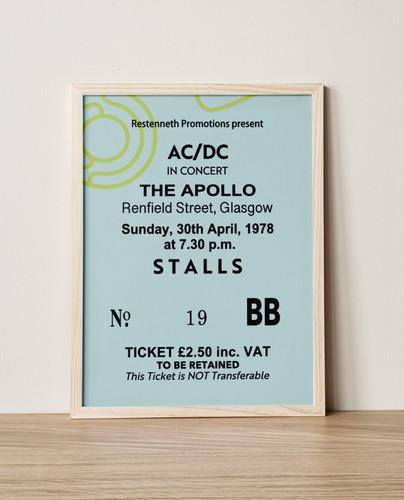 Glasgow apollo replica ticket - apollo,