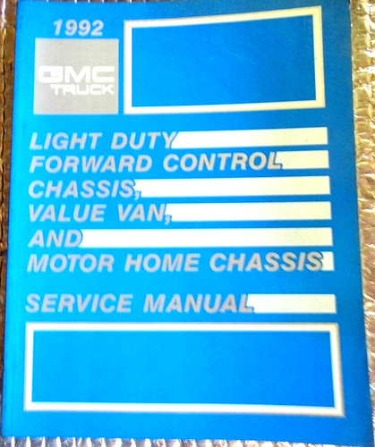 1992 factory gmc light duty - factory,