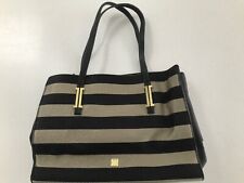 Ivanka Trump Large Black Stripped Bag 15”x12”