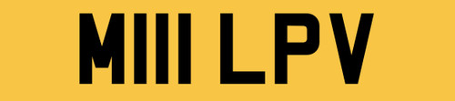 M111 lpv car reg - car, number