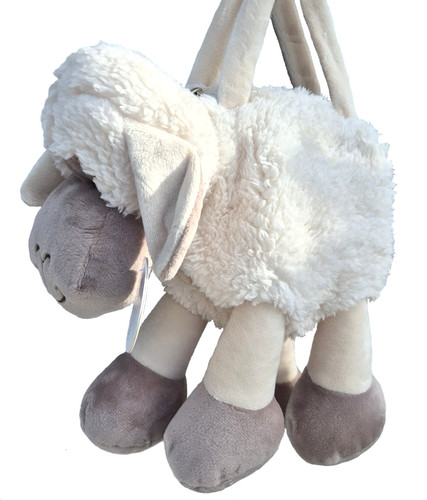 Plush bag soft - plush, cream