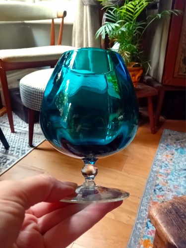 Vintage empoli glass brandy - empoli,