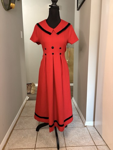 Vintage 80s red - w, black