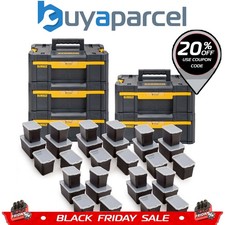 5x Dewalt DWST1-70705 TStak III Deep Draw Stackable Tool Storage Box Organisers