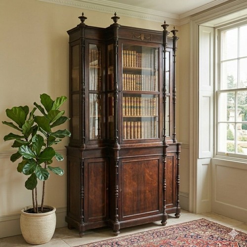 Antique bookcase bois rose - antique,