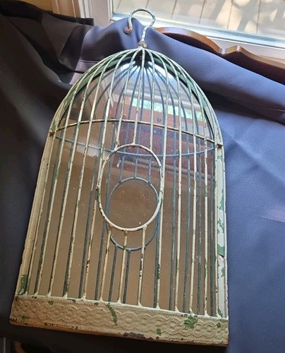 Unique vintage metal half bird - half,
