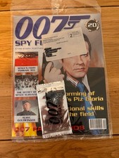 Vintage James Bond 007 Spy Files Magazine Plus Card Pack Still Sealed Issue #20